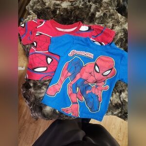 Spiderman Kids T-Shirt Set - Vibrant Red and Blue Size 3t